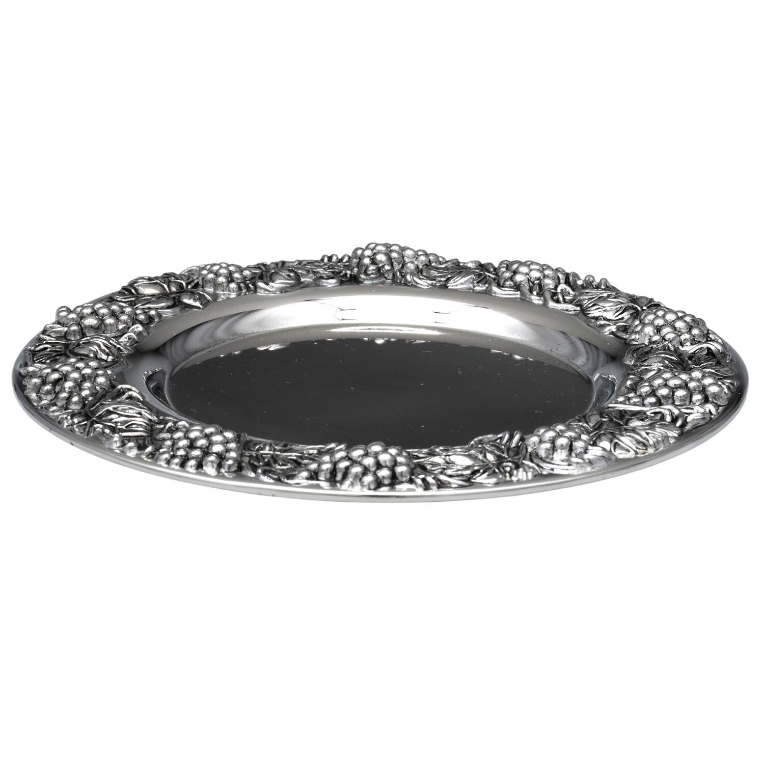 Grape (Silverplate, Hollowware) Coaster by Godinger-1