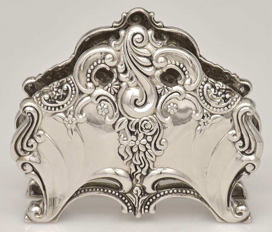 Baroque (Silverplate, Hollowware) Napkin Holder by Godinger-1