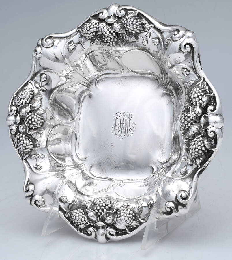 5818A (Sterling, Hollowware) 8" Sterling Bon Bon Bowl by Gorham Silver-1
