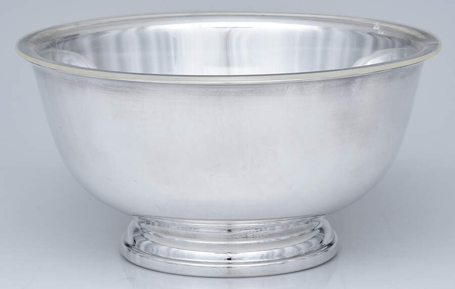Paul Revere Bowls (Silverplate, Hollowware) 10" Paul Revere Bowl & Plastic Liner by Gorham Silver-1