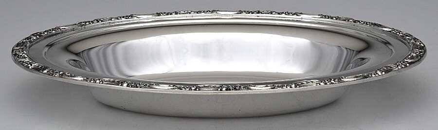 YB109 (Silverplate, Hollowware) Double Vegetable Bowl-No Lid by Gorham Silver-1
