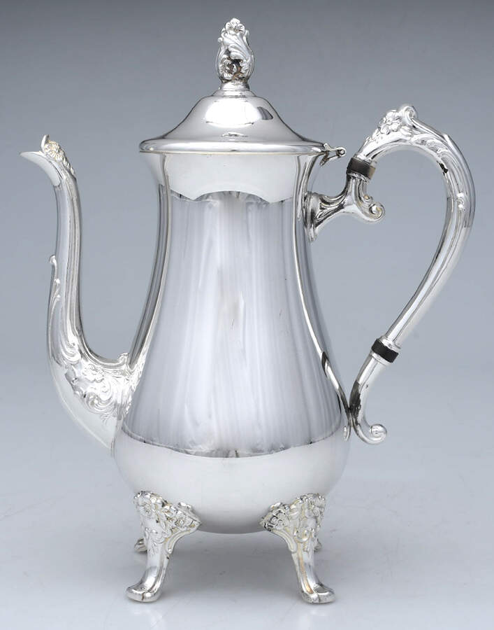 GS152 (Silverplate, Hollowware) Silverplate Coffee Pot by Gorham Silver-1