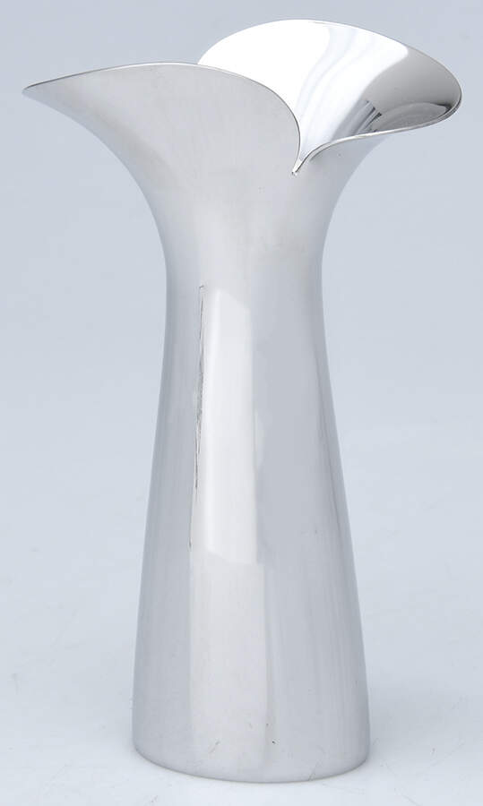Bloom (Stainless, Hollowware) 6" Vase by Georg Jensen (Denmark)-1