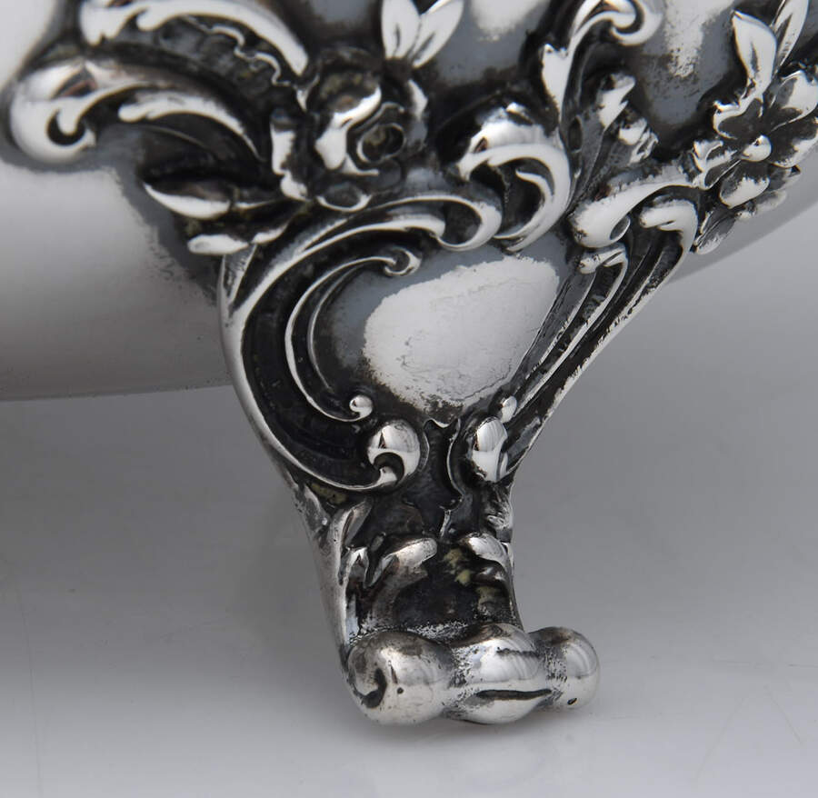 222 (Sterling, Hollowware) Oval Footed Sterling Centerpiece by Gorham Silver-2