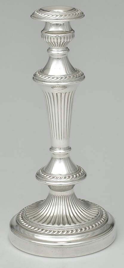 GDS12 (Silverplate, Hollowware) 12" Candlestick by Goldfeder Silver Co-1