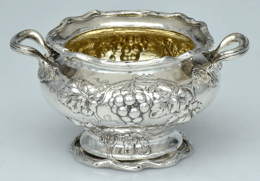 A4661 (Sterling, Hollowware) Mini Open Sugar Bowl by Gorham Silver-1