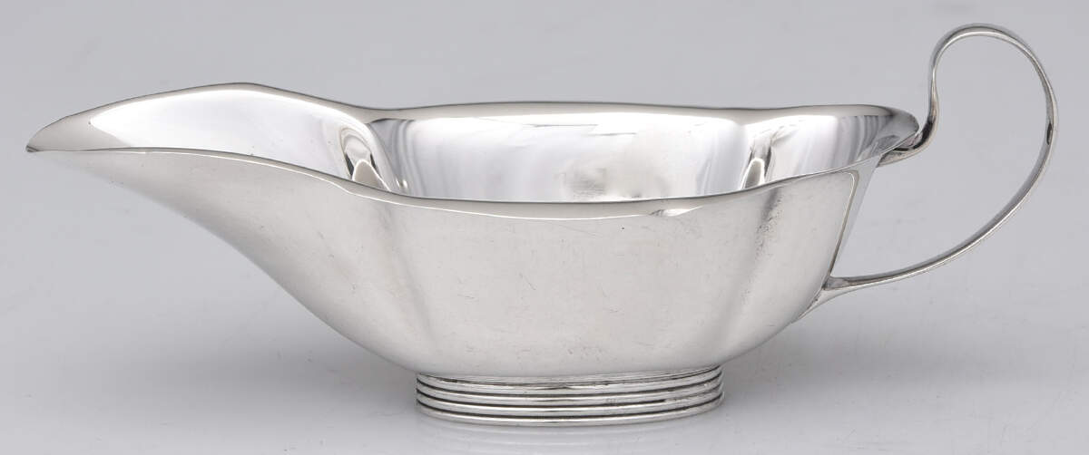 A1000 (Sterling, Hollowware) Miniature Sauce Boat by Gorham Silver-1