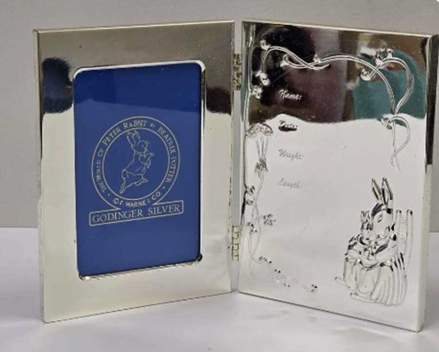Peter Rabbit (Silverplate, Holloware) Keepsake Frame by Godinger-1
