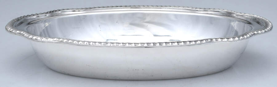 Y523 (Silverplate, Hollowware) Double Vegetable Bowl-No Lid by Gorham Silver-1