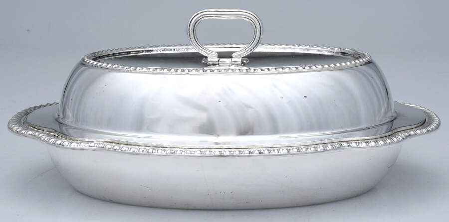 Y523 (Silverplate, Hollowware) Double Vegetable Bowl by Gorham Silver-1