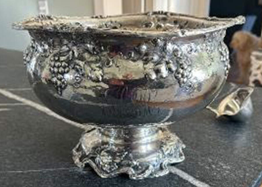 A4979 (Sterling, Hollowware) Punch Bowl by Gorham Silver-1
