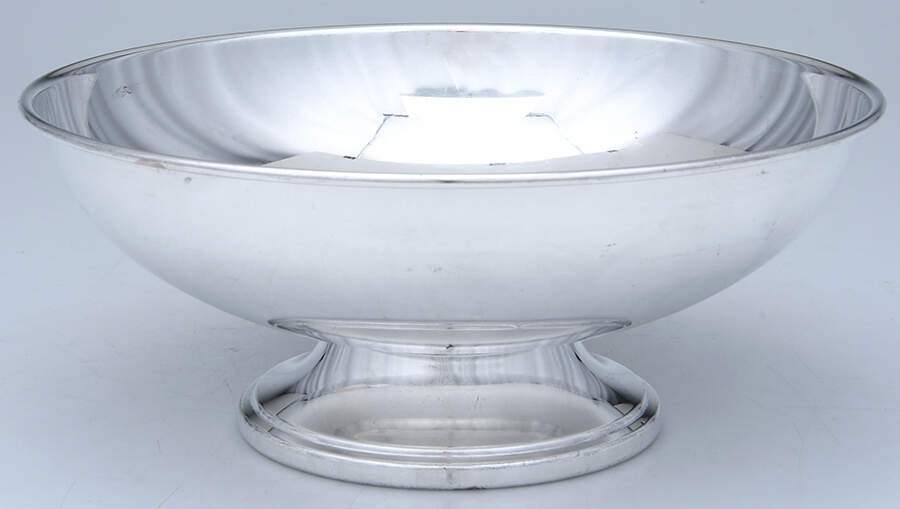 509 (Silverpltae, Hollowware) 10" Pedestal Fruit Bowl by Gotham Silver-1