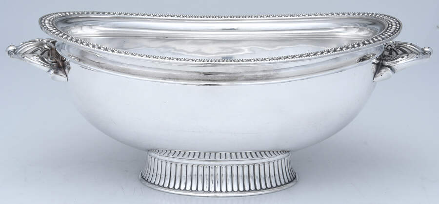 0670 (Silverplate, Hollowware) Tureen No Lid by Gorham Silver-1