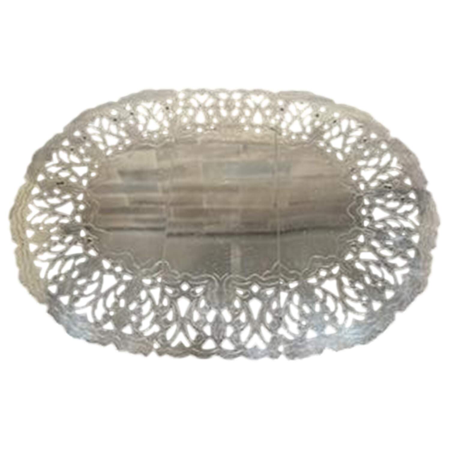 380 (Silverplate, Hollowware) 9" Oval Tray by Gentry Silver-1