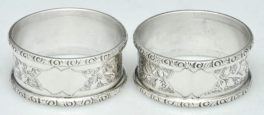 Sterling Hollowware Napkin Ring - Set of 2 by Joseph & Richard Griffin-1