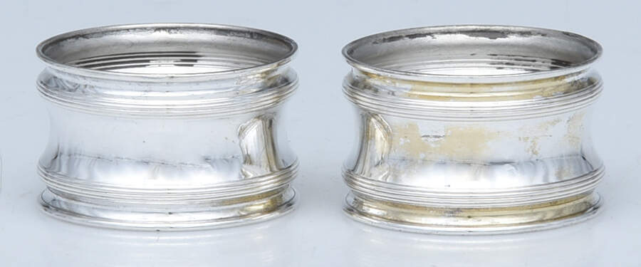 B6920 (Sterling, Hollowware) Napkin Ring - Set of 2 by Gorham Silver-1