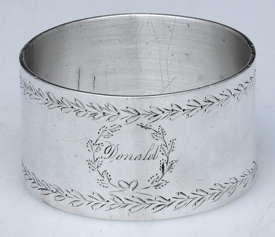 187B (Sterling, Hollowware) Napkin Ring by George W Shiebler-1