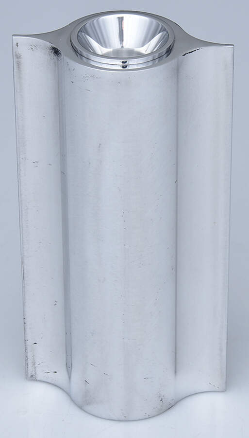 Tonight (Aluminium, Hollowware) 7" Candlestick by Georg Jensen (Denmark)-1