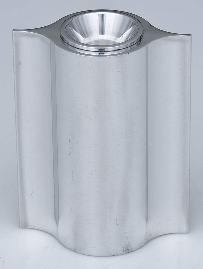 Tonight (Aluminium, Hollowware) 4" Candlestick by Georg Jensen (Denmark)-1