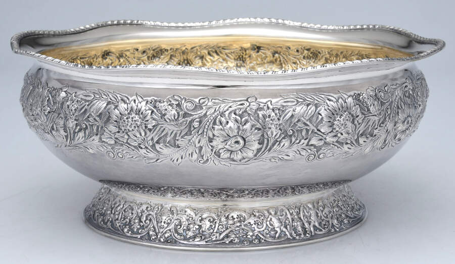 2810 (Sterling, Hollowware) 9" Round Footed Centerpiece by Gorham Silver-1