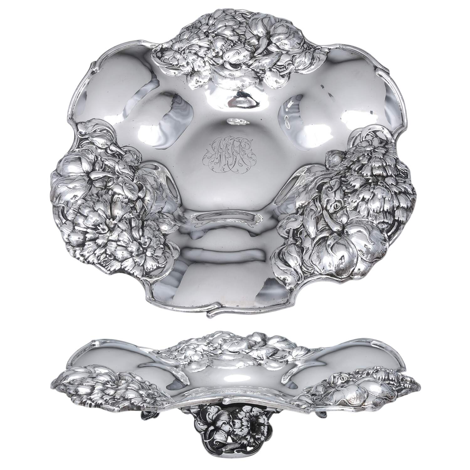 A3765M (Sterling, Hollowware) 12" Footed Cake Plate by Gorham Silver-1