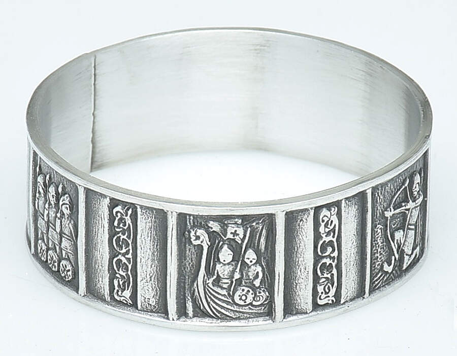 Kongetinn (Pewter, Hollowware) Napkin Ring by Hardanger-1