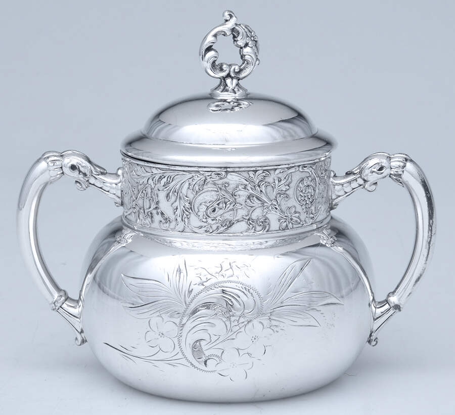 2014 (Silverplate, Hollowware) Sugar Bowl & Lid by Homan-1