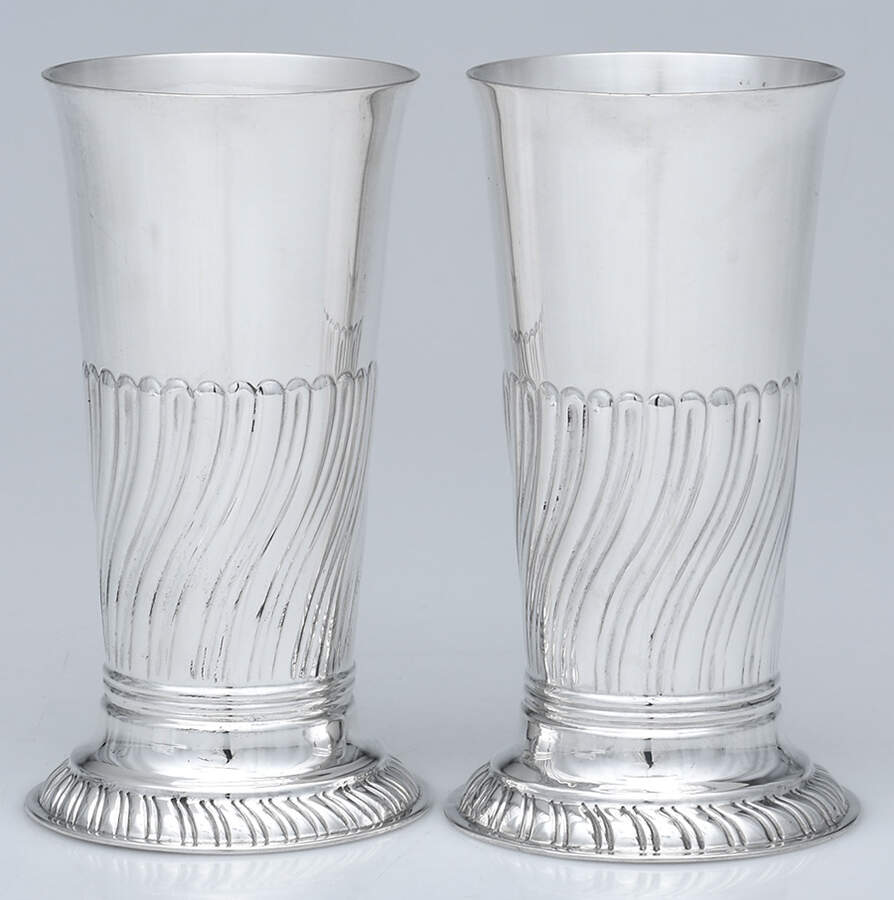 2465 (Sterling, Hollowware) 8 Oz Tumbler - Set of 2 by Hamilton & Inches-1