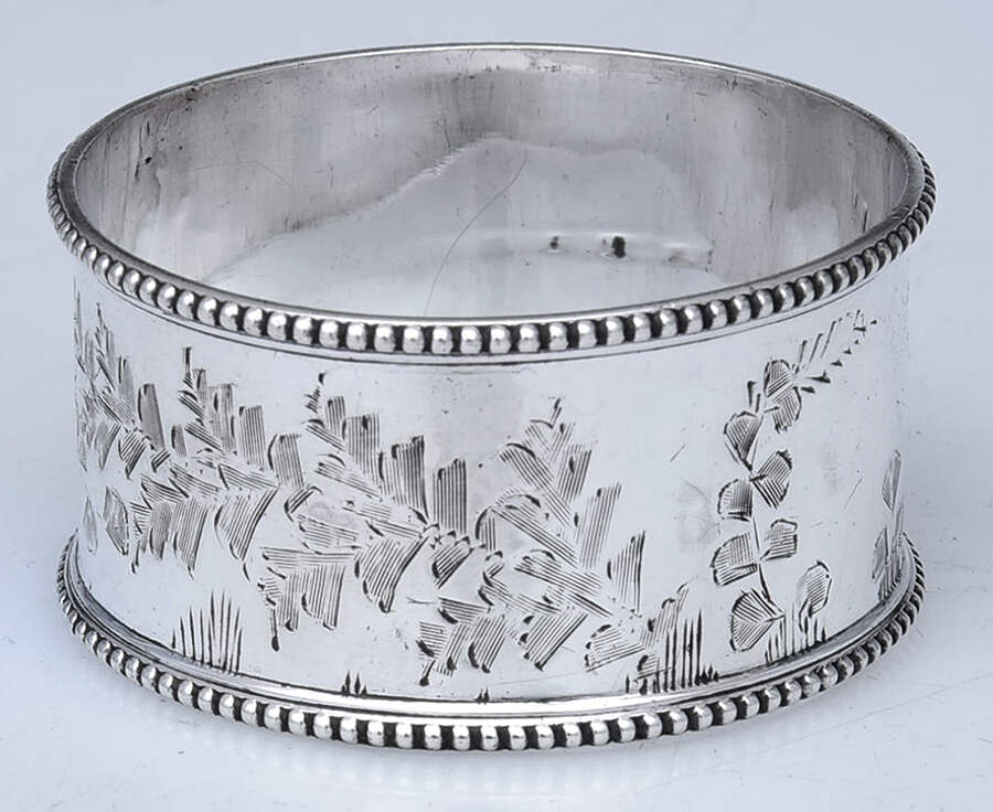 Sterling, Hollowware Napkin Ring by Henry Atkin-1