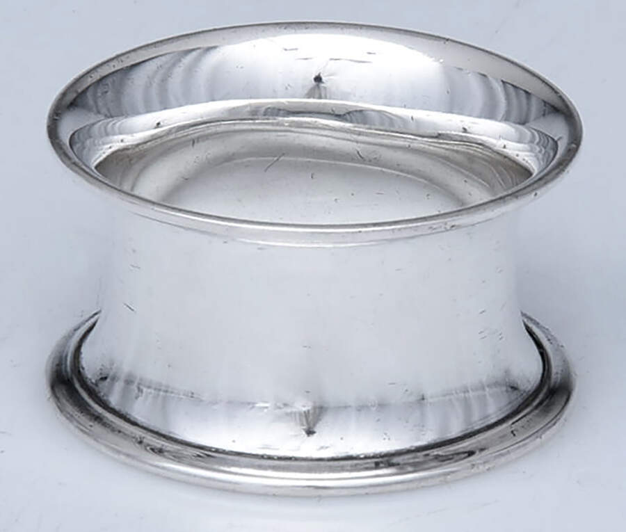 Sterling, Hollowware Napkin Ring by Henry Atkin-1