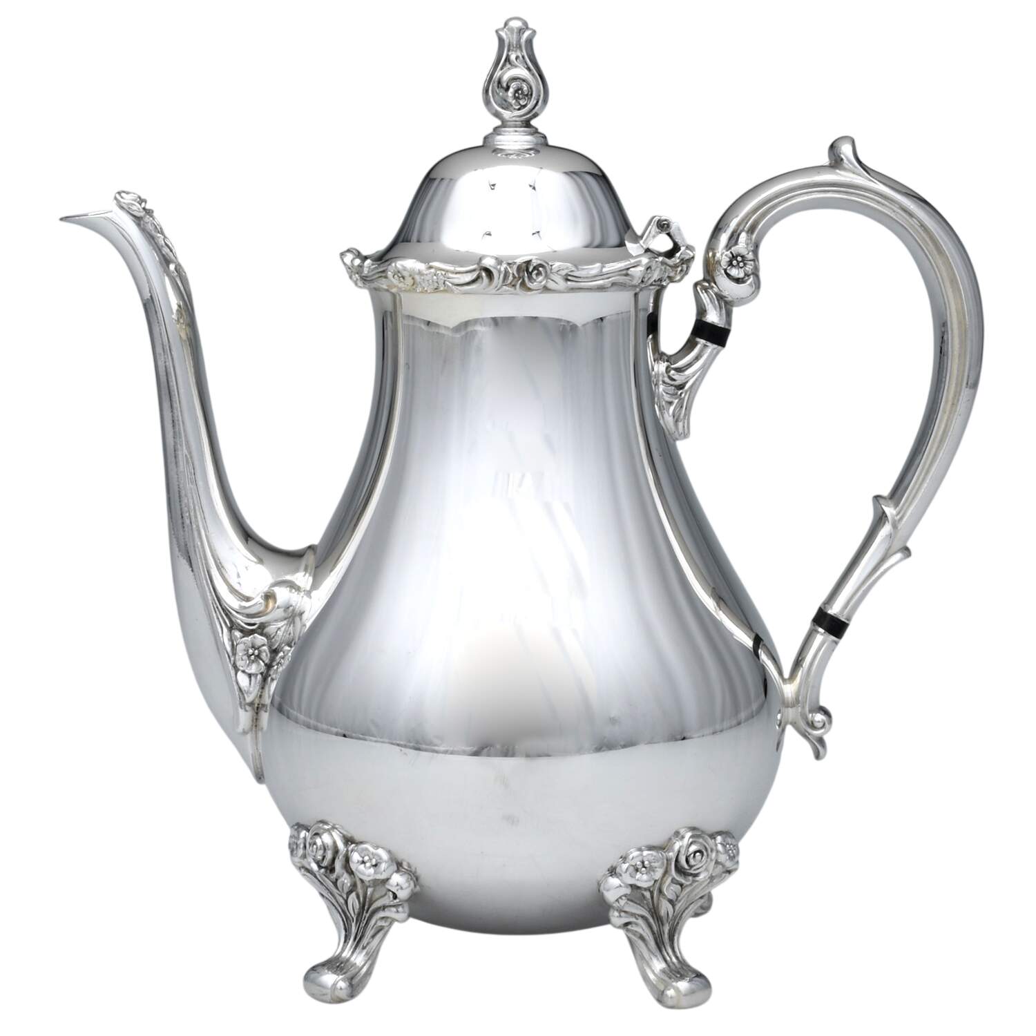 American Rose (Silverplate, Holloware) Silverplate Coffee Pot by International Silver-1