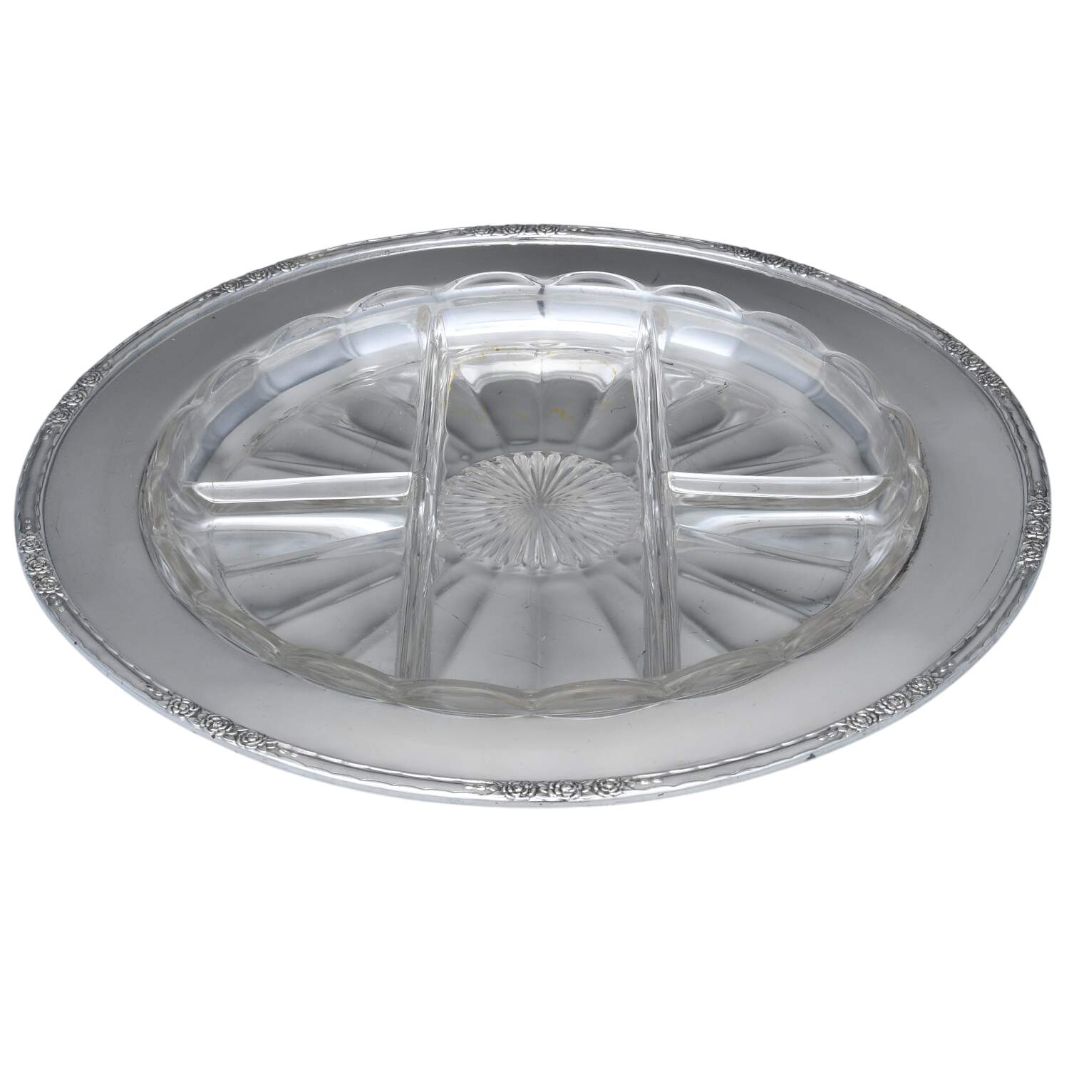 Camille (Silverplate, Hollowware) 5 Part Relish with Glass Liner(S) by International Silver-1