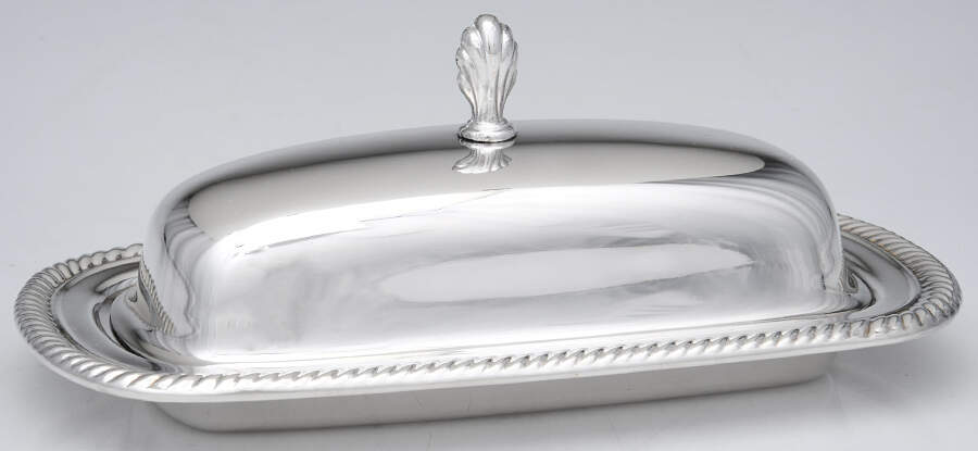 Castleton (Silverplate, Hollowware) 1/4 Pound Covered Butter by International Silver-1