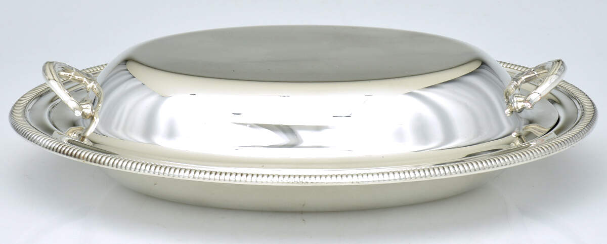 Castleton (Silverplate, Hollowware) Double Vegetable Bowl by International Silver-1