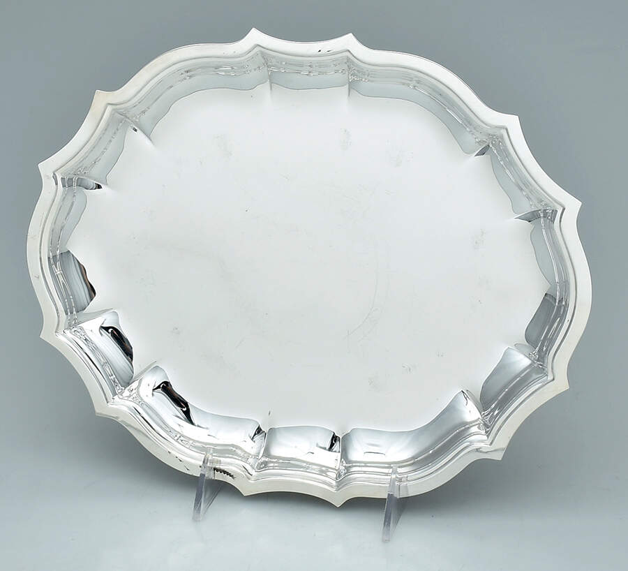 Chippendale (Silverplate, Hollowware, Four Toe) Small Plated Meat Platter No Well by International Silver-1