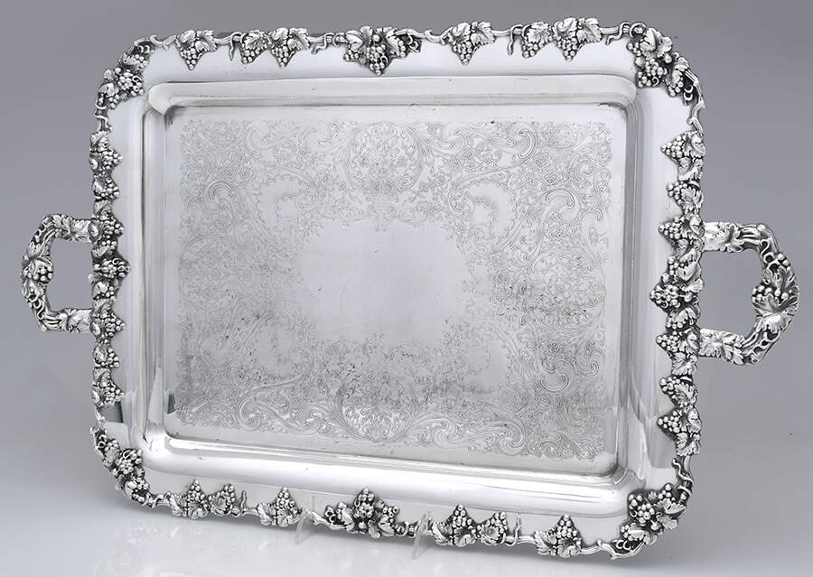 Vintage-Plain (Silverplate, Hollowware) 18" Waiter Tray by International Silver-1