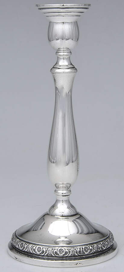 Prelude-Plain (Sterling Hollowware) 10" Weighted Candlestick by International Silver-1