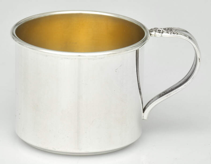 Prelude-Plain (Sterling Hollowware) Gold Lined Baby Cup by International Silver-1