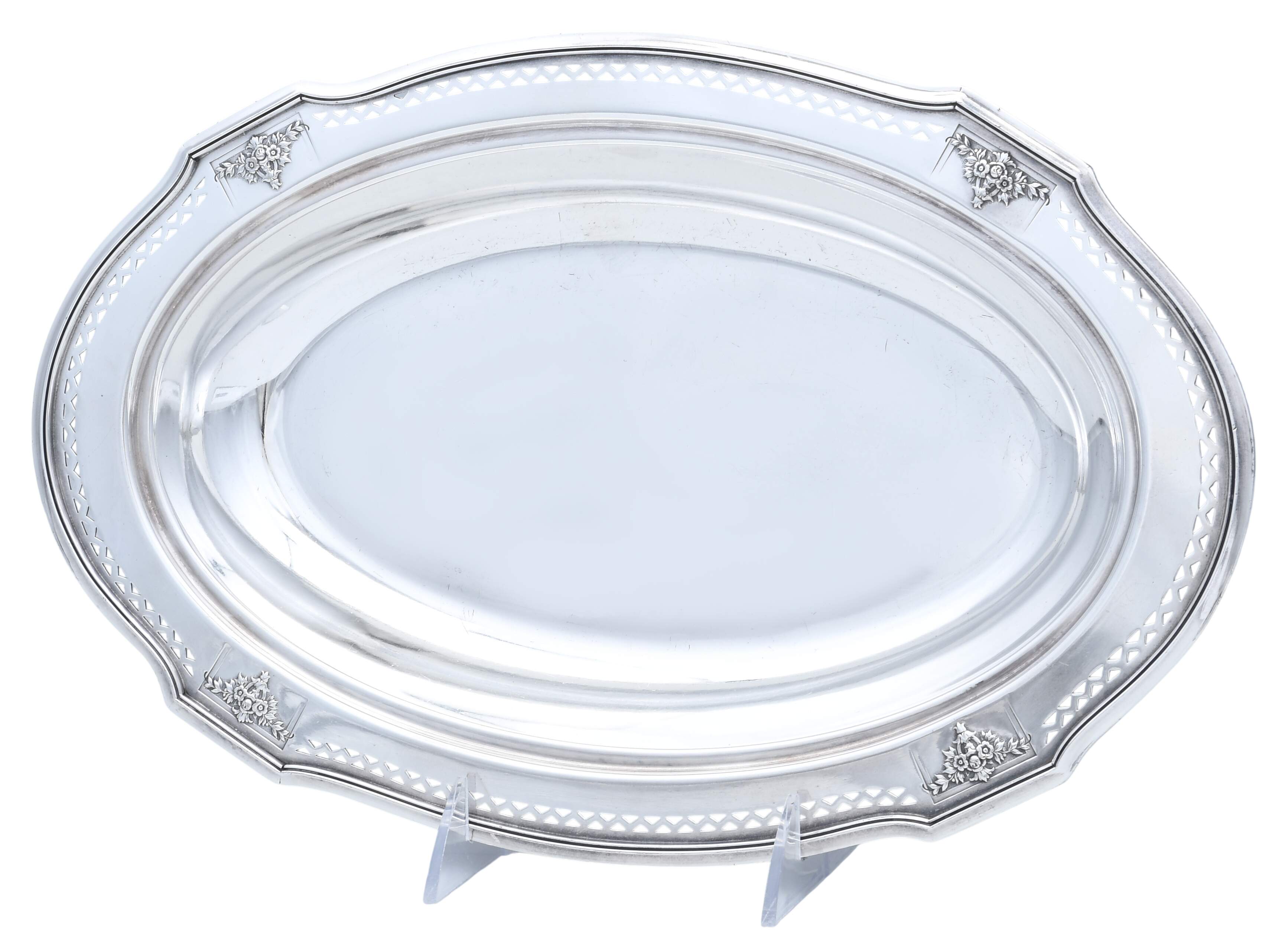 Ambassador (Silverplate, Hollowware) Double Vegetable Bowl, No Lid by International Silver-1