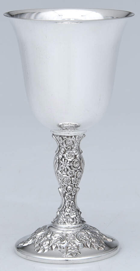 Countess (Silverplate, Hollowware) Silverplate Wine Goblet by International Silver-1
