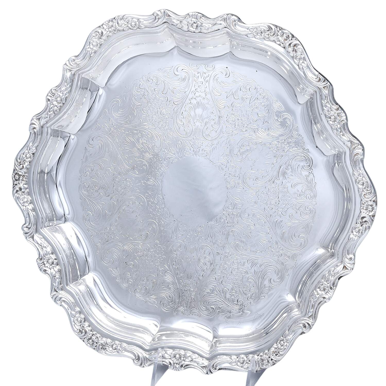Countess (Silverplate, Hollowware) 14" Round Tray by International Silver-1