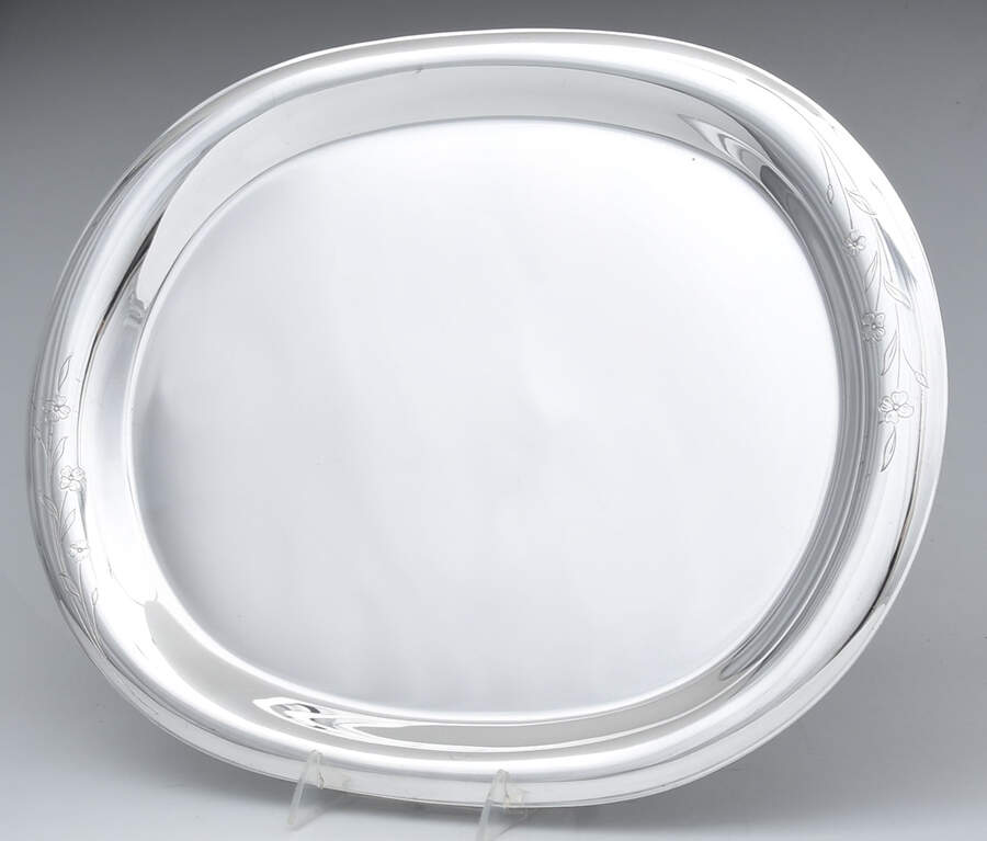 Springtime (Silverplate, Hollowware) Medium Plated Meat Platter No Well by International Silver-1