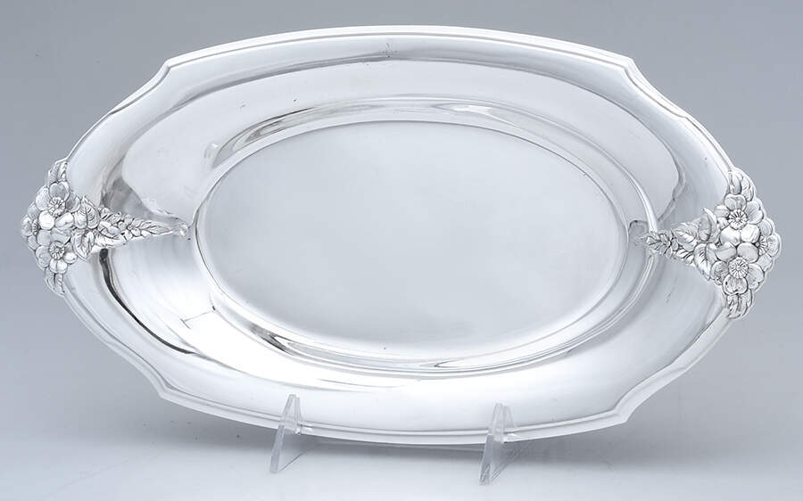 Spring Garden (Silverplate, Hollowware) 13" Bread Tray by International Silver-1