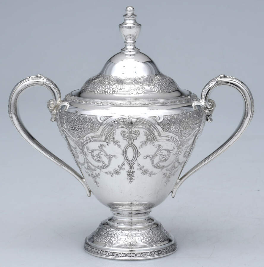 Paisley (Silverplate, Hollowware) Mini Sugar Bowl & Lid by International Silver-1
