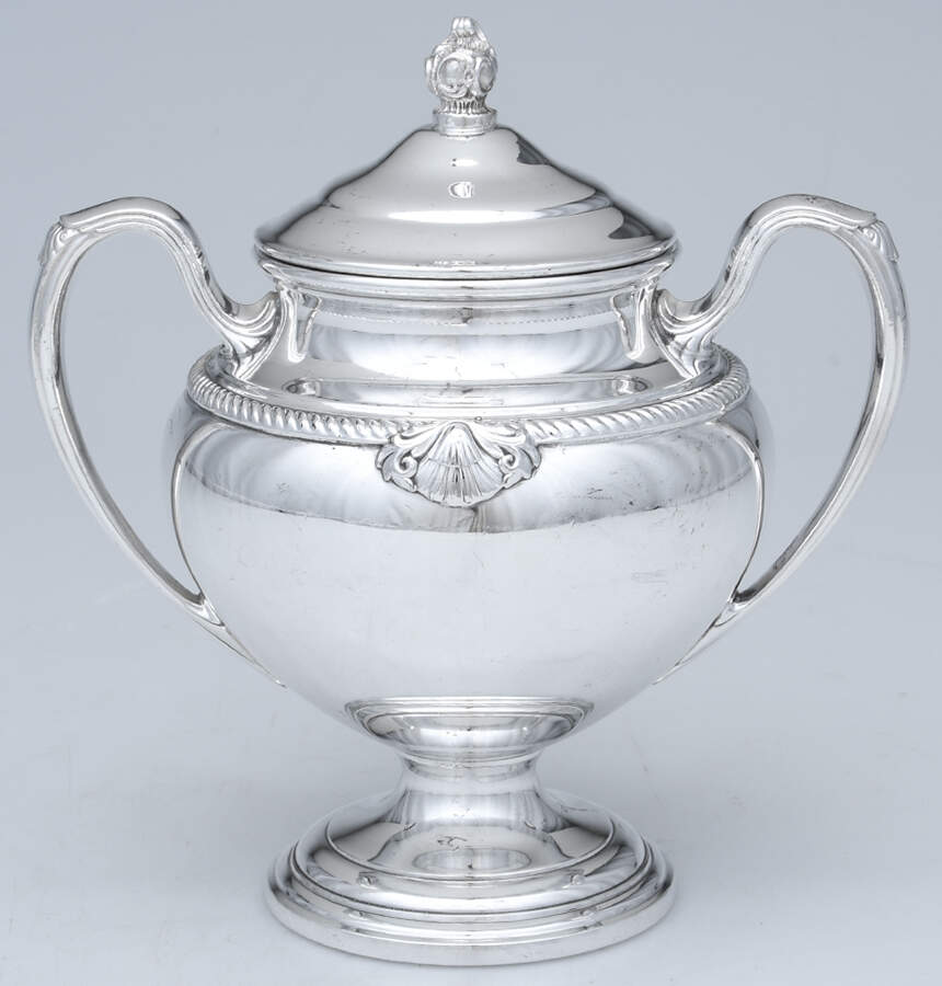 Admiral II (Silverplate, 1940, Hollowware) Sugar Bowl & Lid by International Silver-1