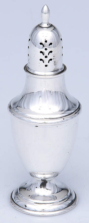 Berkeley (Sterling, 1915, Hollowware) Pepper Shaker by International Silver-1