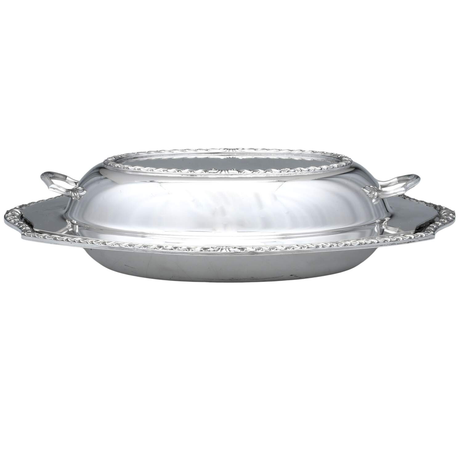 Wickford (Silverplate, Hollowware) Double Vegetable Bowl by International Silver-1