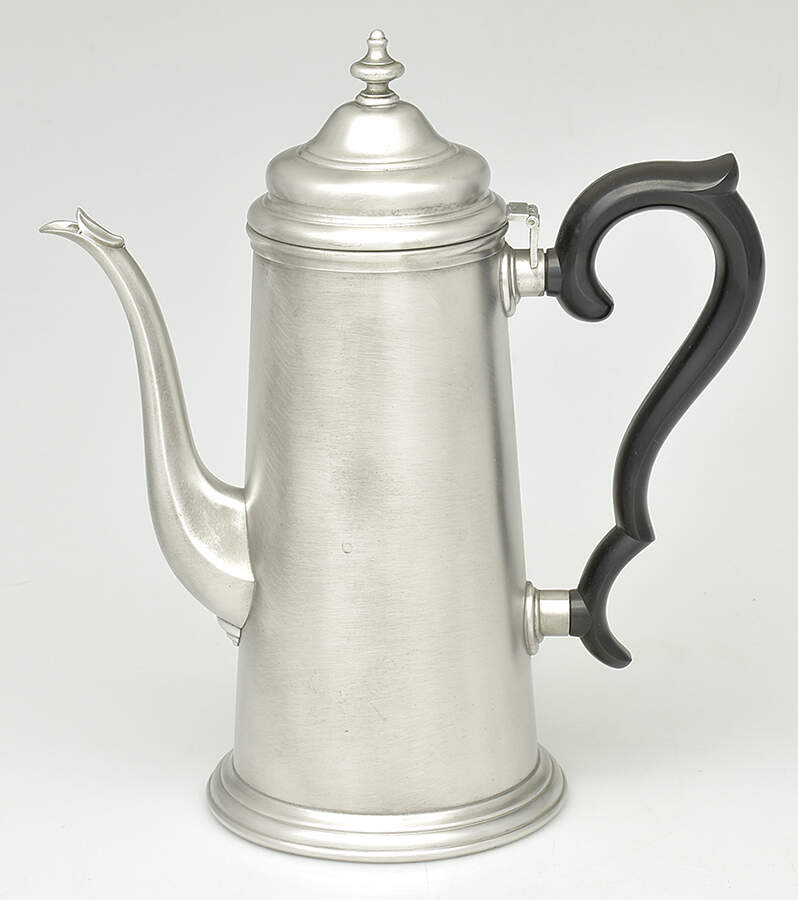 27803 (Pewter, Hollowware) Black Handle Coffee Pot by International Silver-1