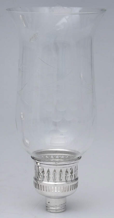 1901 (Sterling, Hollowware) Glass Globe for Hurricane Lamp by International Silver-1
