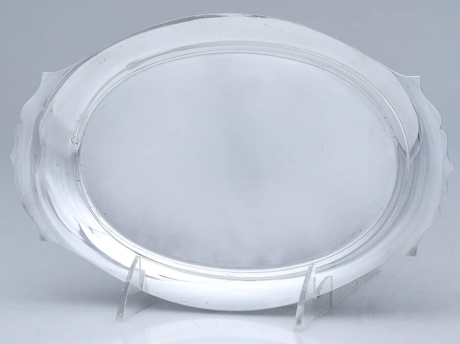 2432 (Silverplate, Hollowware) Silverplate Tray (for Creamer and Sugar Set) by International Silver-1